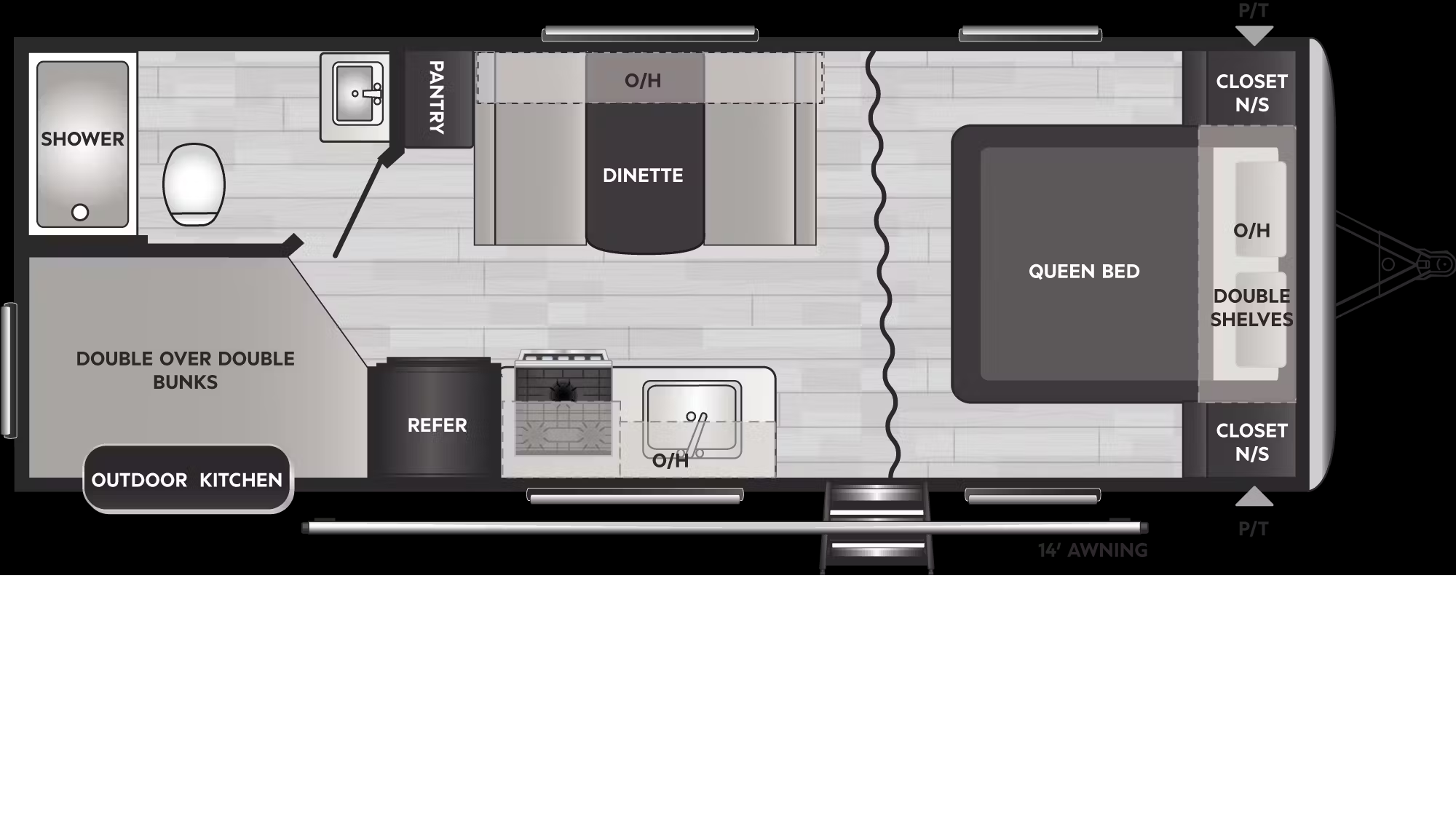 2023 KEYSTONE SPRINGDALE 220BHWE, , floor-plans-day image number 0